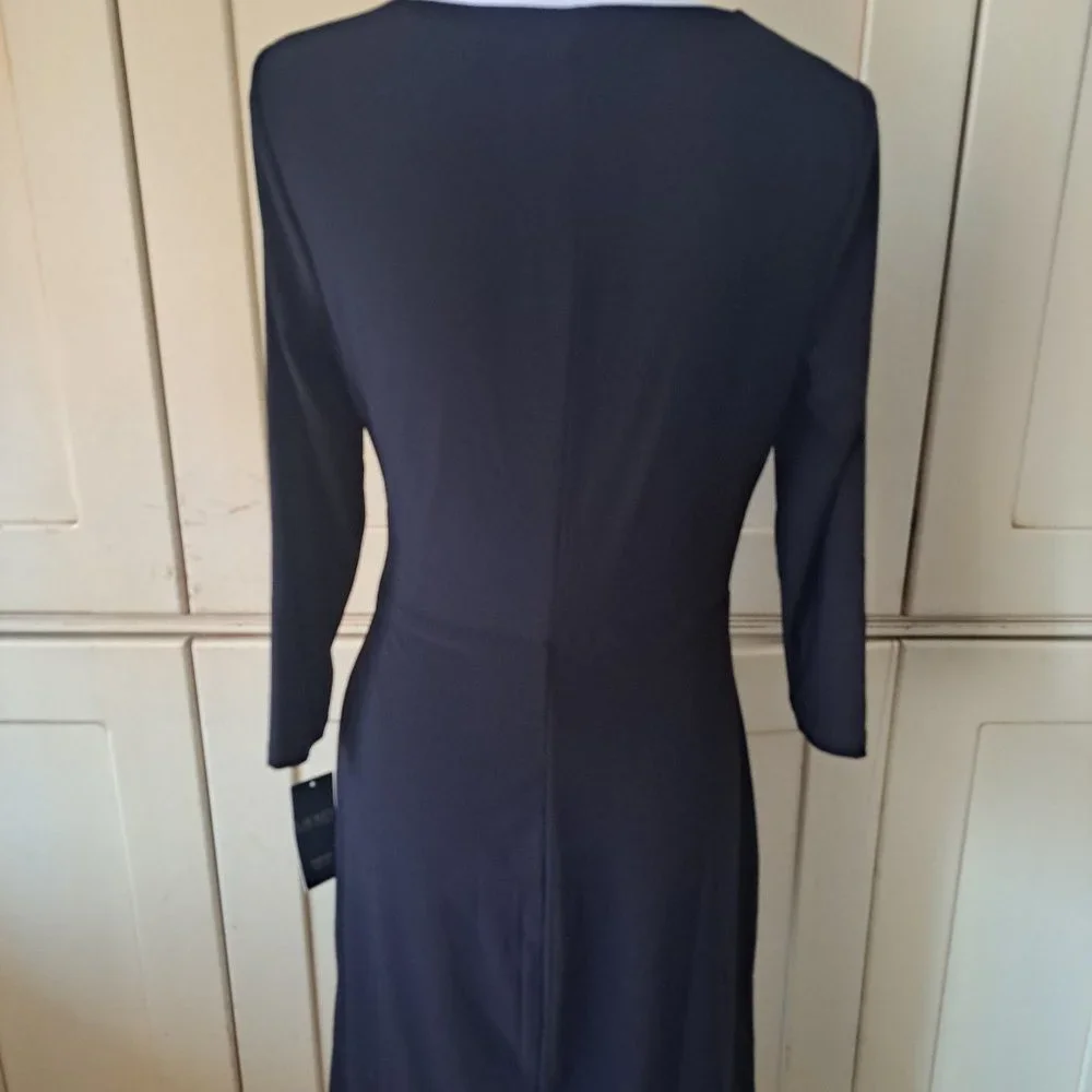 NWT Lauren Ralph Lauren women's black surprise sheath dress Size 10P - Picture 4 of 10